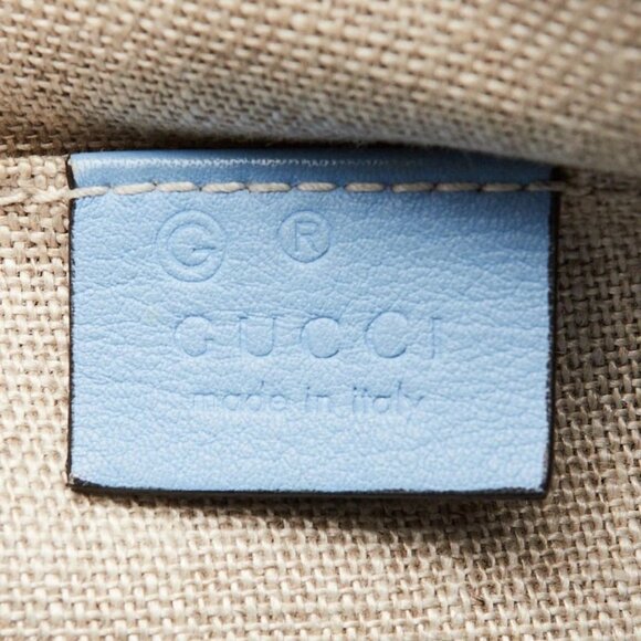 Gucci Light Blue Micro Guccissima Leather Crossbody Bag - Picture 6 of 10